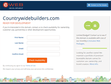 Tablet Screenshot of countrywidebuilders.com